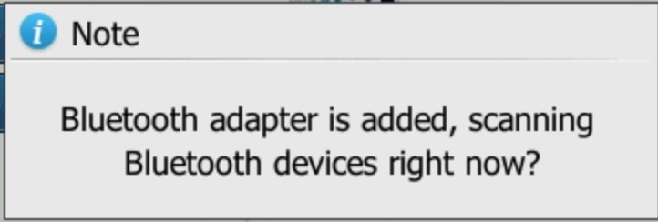Bluetooth Scan Prompt